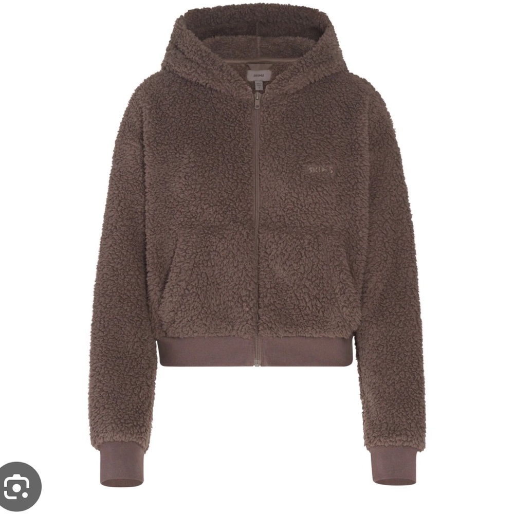 Skims Teddy zip up sweater